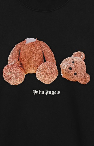 Хлопковый свитшот PALM ANGELS черного цвета по цене 31450 руб., арт. PBBA012C99FLE004/12+, фото 3 Хлопковый свитшот PALM ANGELS, арт. PBBA012C99FLE004/12+, фото 3