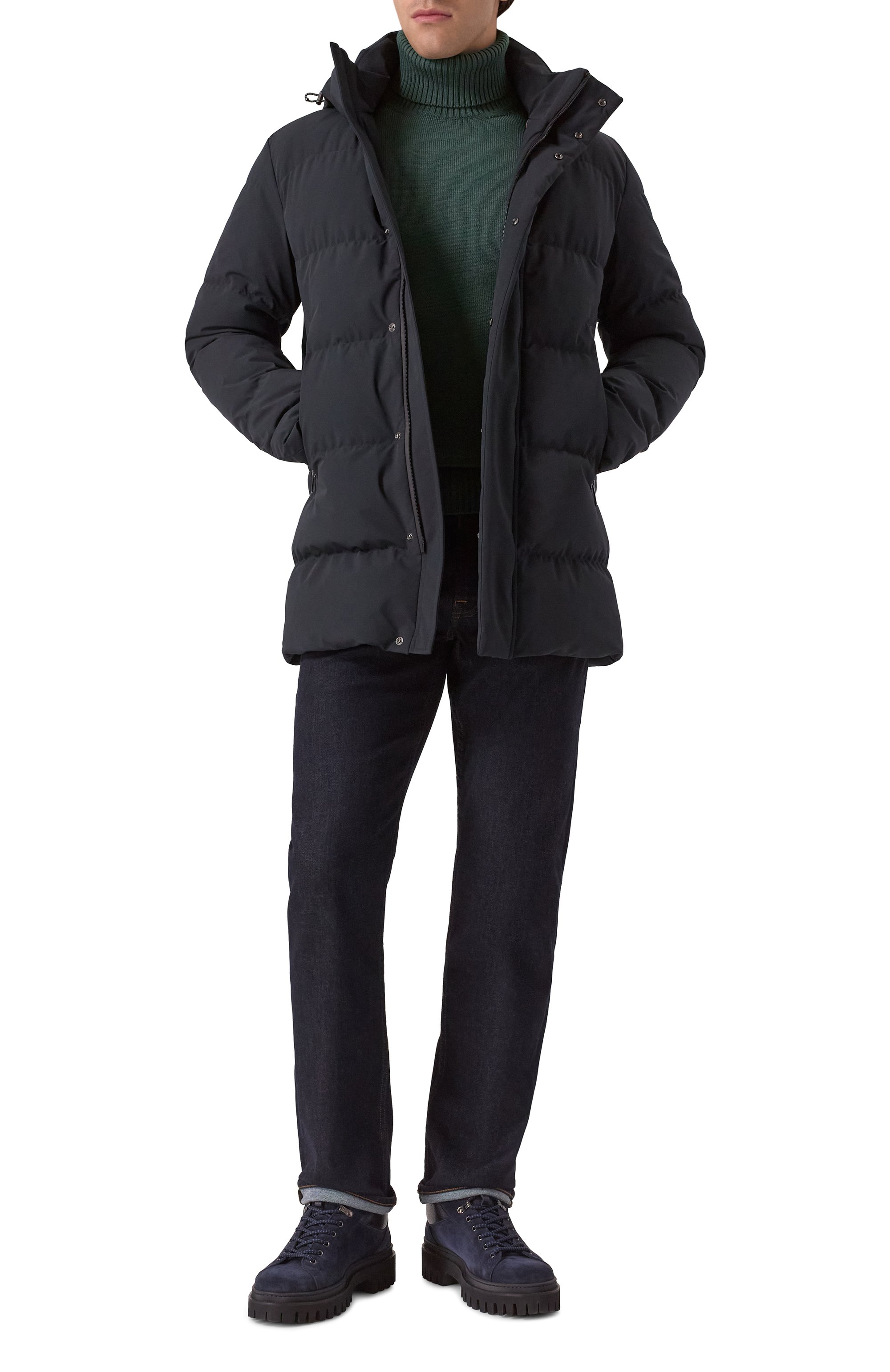 Пуховик PAUL&SHARK черного цвета по цене 107000 руб., арт. 15312008, фото 2 Пуховик PAUL&SHARK, арт. 15312008, фото 2