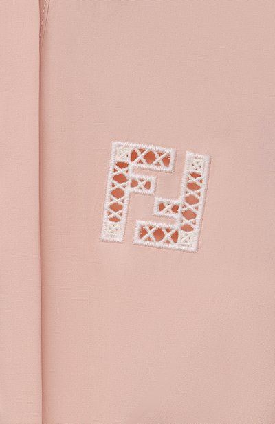 Хлопковое платье FENDI светло-розового цвета по цене 94400 руб., арт. JFB447/AEXZ/8A-12+, фото 3 Хлопковое платье FENDI, арт. JFB447/AEXZ/8A-12+, фото 3