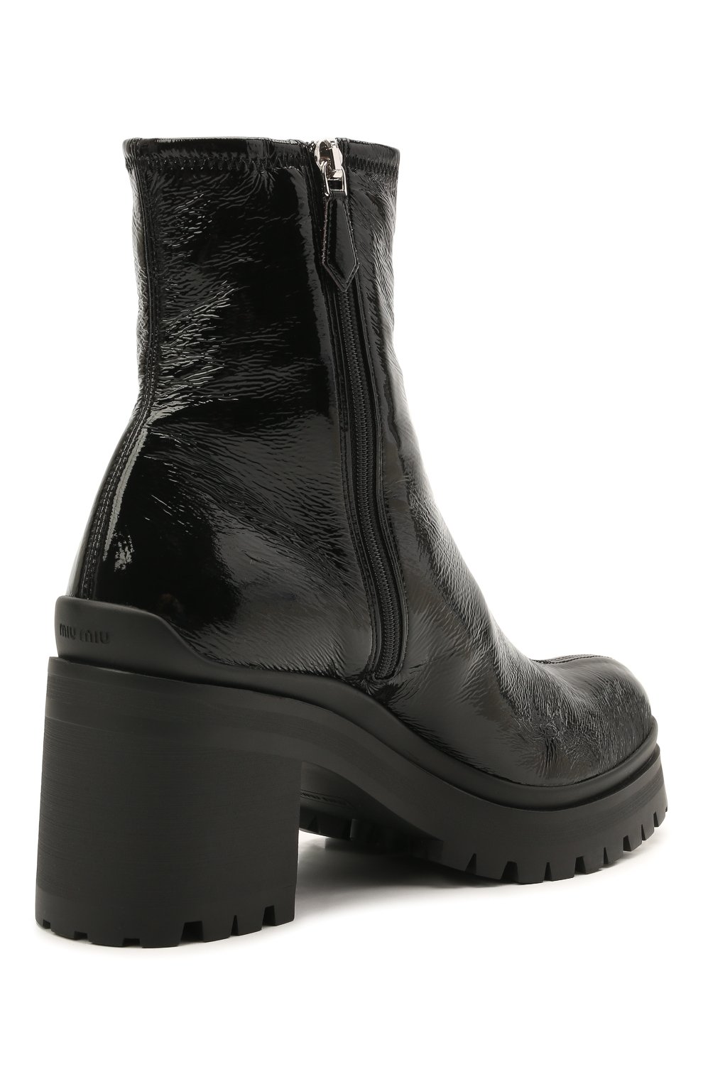 Кожаные ботильоны MIU MIU, арт. 5T193D-3LB1-F0002-080, фото 4