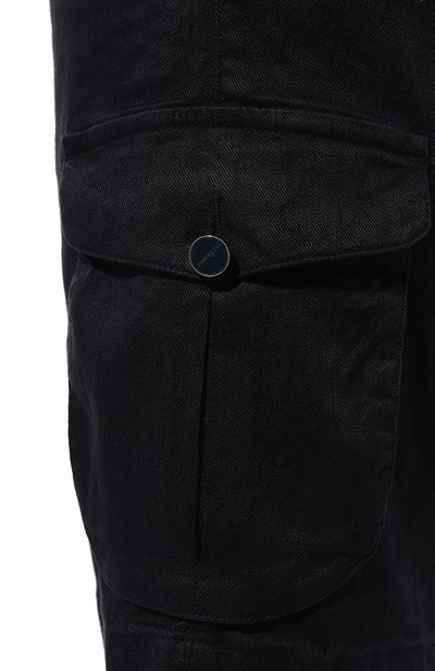 Шорты изо льна и хлопка KITON, арт. UFPPBK0604D, фото 5