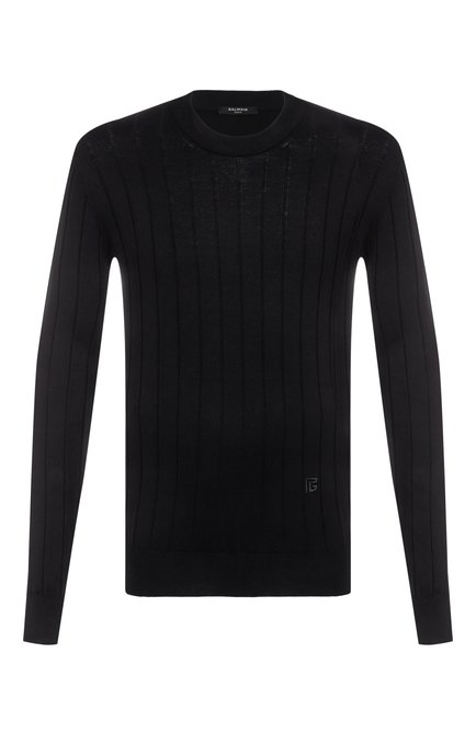 Мужской джемпер из шелка и хлопка BALMAIN, арт. FH1KD000/KI73