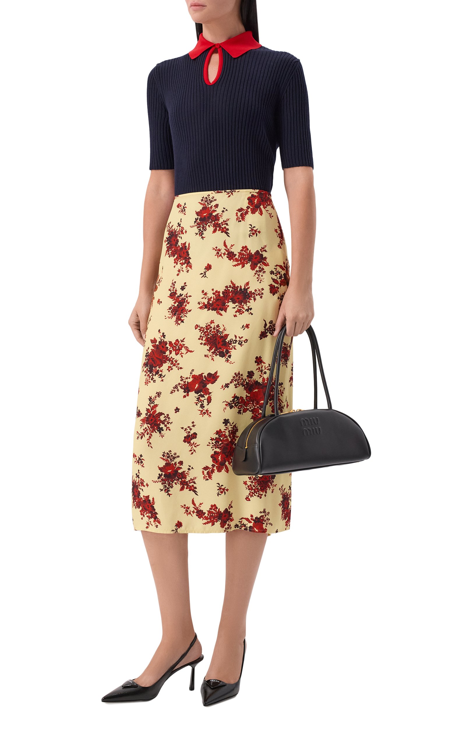 Сумка beau medium MIU MIU черного цвета по цене 416000 руб., арт. 5BB193/2CRW, фото 3 Сумка beau medium MIU MIU, арт. 5BB193/2CRW, фото 3