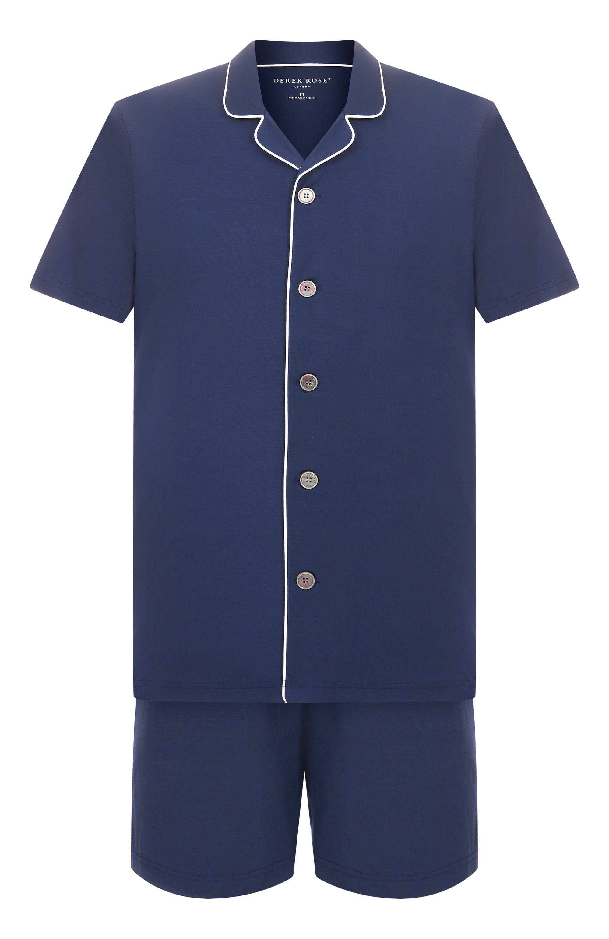 Пижама DEREK ROSE темно-синего цвета по цене 48450 руб., арт. 4090/BASE001, фото 1 Пижама DEREK ROSE, арт. 4090/BASE001, фото 1