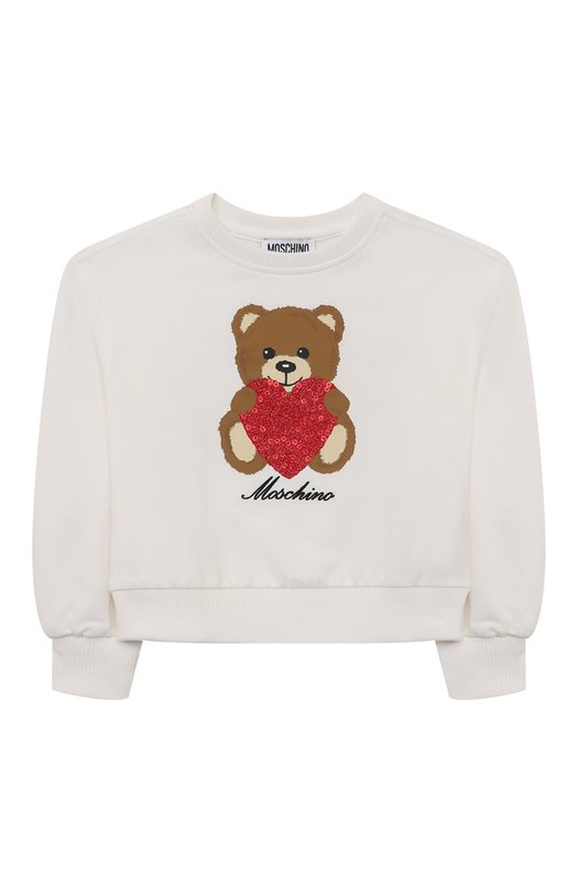 

Хлопковый свитшот Moschino, Белый