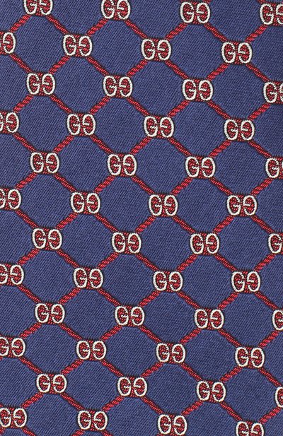 Шелковый галстук GUCCI синего цвета по цене 16600 руб., арт. 625461/4E002, фото 3 Шелковый галстук GUCCI, арт. 625461/4E002, фото 3