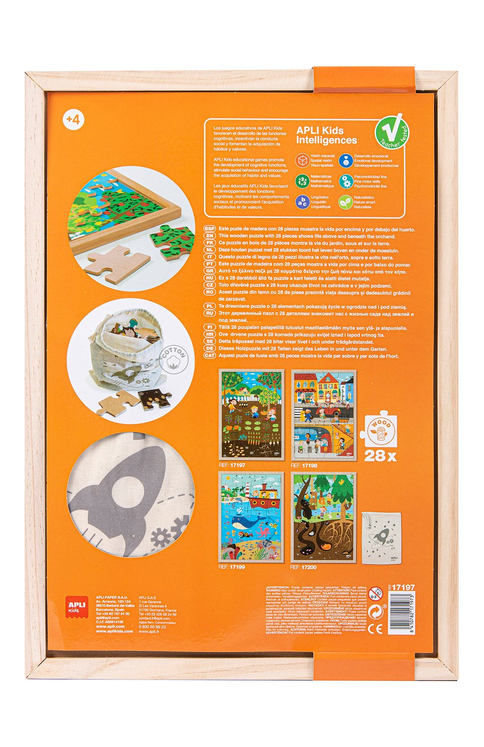 Деревянный пазл сад APLI KIDS, арт. 17197, фото 3