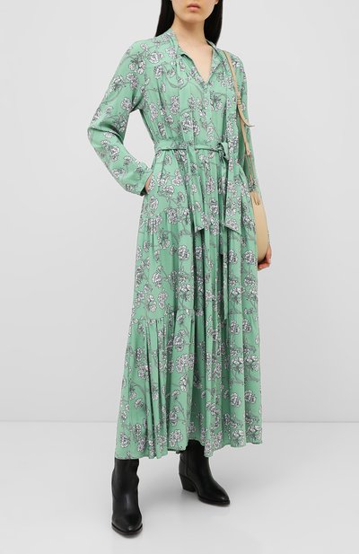 Платье с поясом PEFORGIRLS зеленого цвета по цене 13500 руб., арт. PE.100.2012.06.10218.142, фото 2 Платье с поясом PEFORGIRLS, арт. PE.100.2012.06.10218.142, фото 2