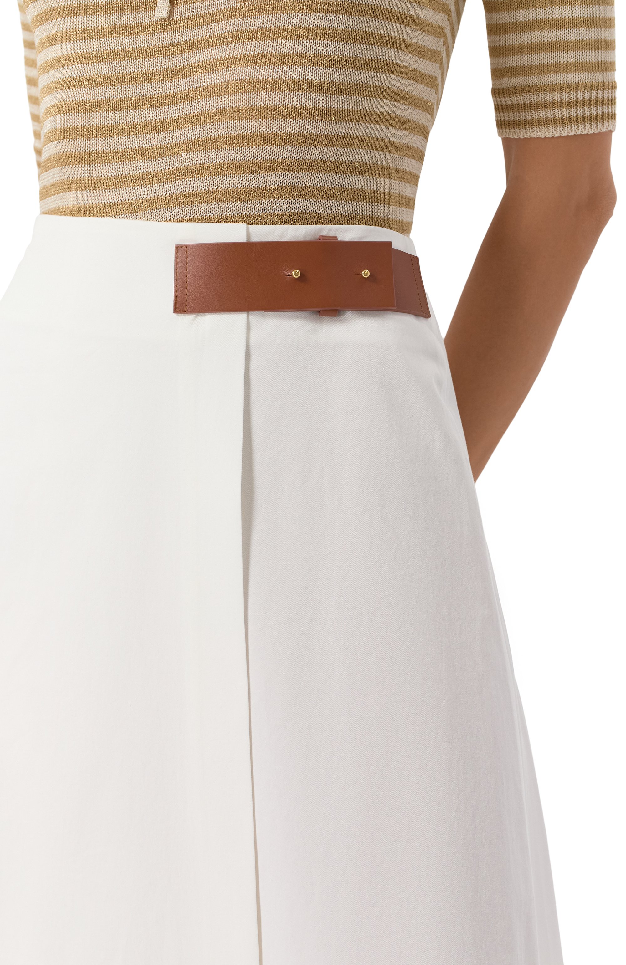 Хлопковая юбка LORENA ANTONIAZZI, арт. E2541G033A/4818, фото 5