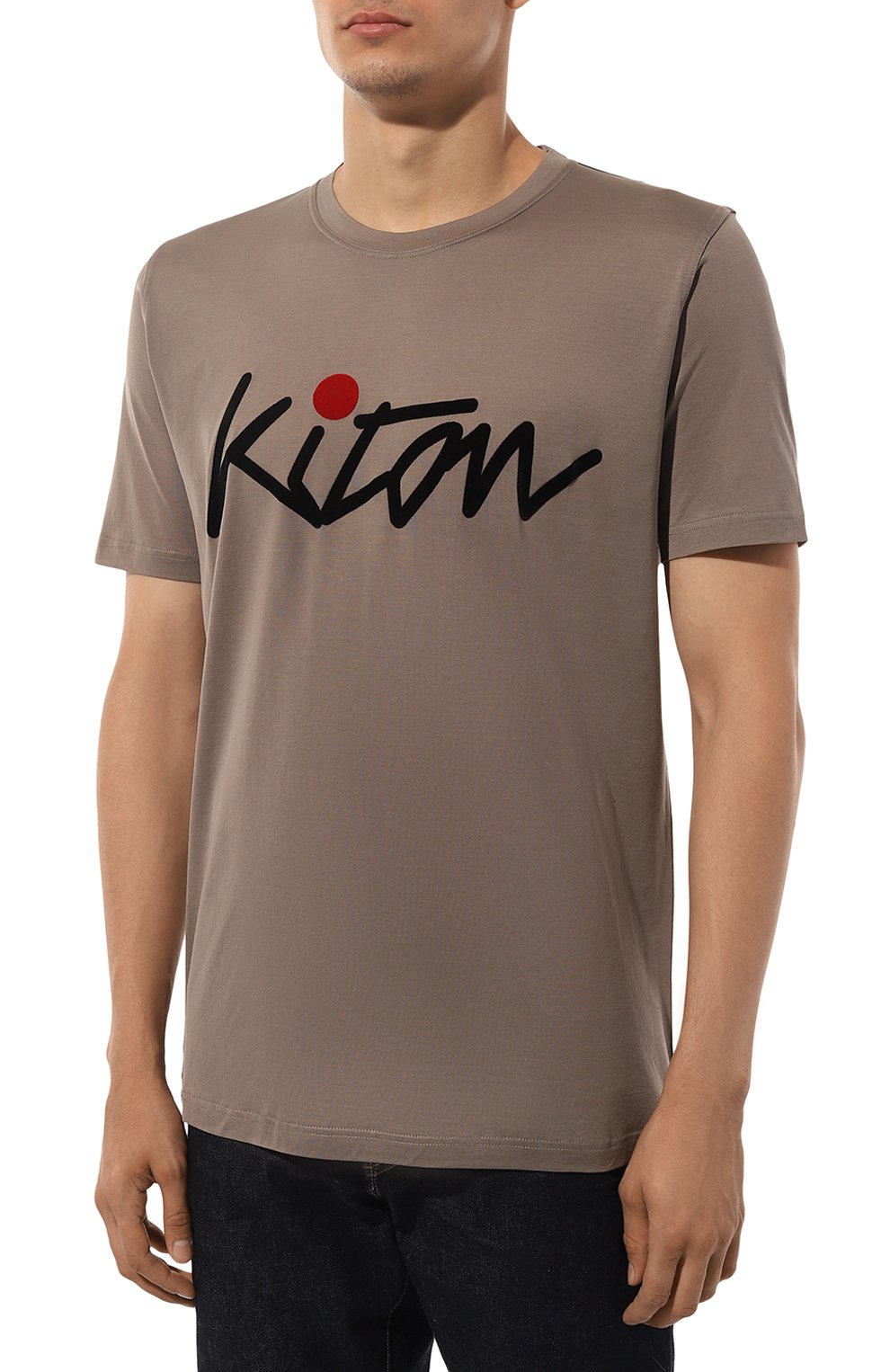 Хлопковая футболка KITON, арт. UMK0482HE23, фото 3