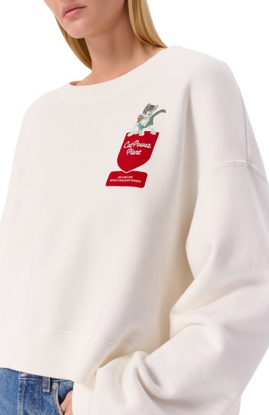 Хлопковый свитшот Undercover UC2E8802-3 Белый  UC2E8802-3 Фото 5