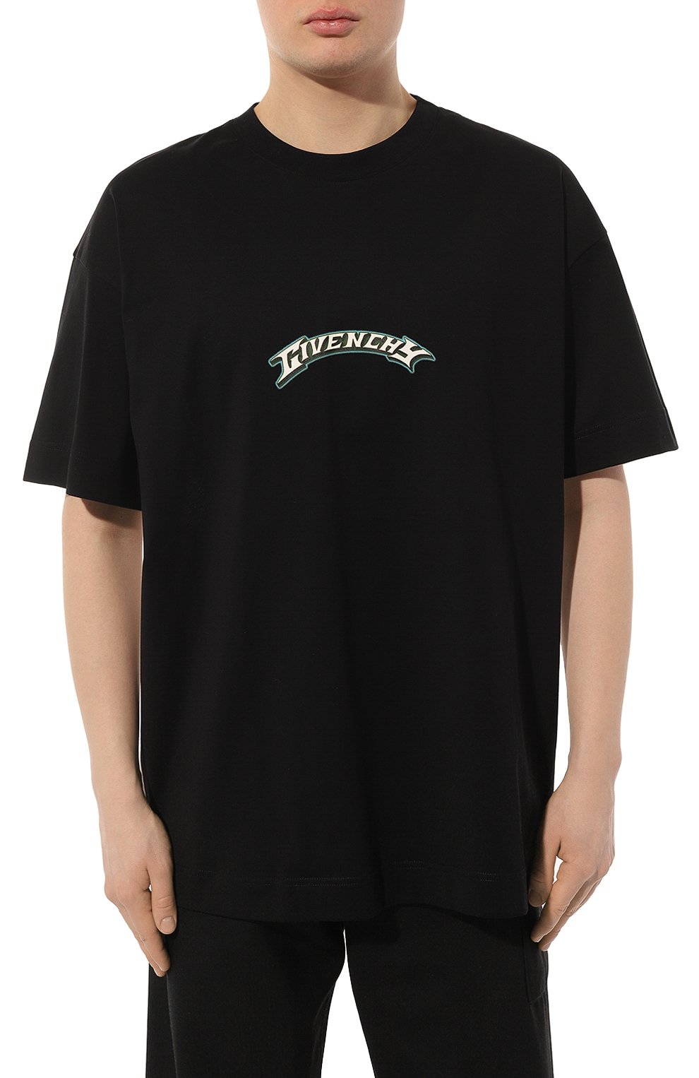 Хлопковая футболка GIVENCHY черно-белого цвета по цене 69950 руб., арт. BM71JA3YJY, фото 3 Хлопковая футболка GIVENCHY, арт. BM71JA3YJY, фото 3