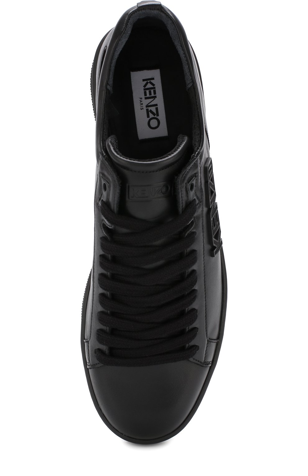 Кожаные кеды KENZO черного цвета по цене 36950 руб., арт. 5SN127L50, фото 5 Кожаные кеды KENZO, арт. 5SN127L50, фото 5