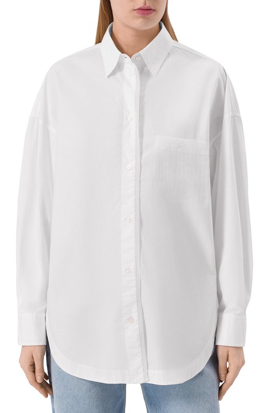 Хлопковая рубашка BOSS Orange 50553532 Белый  50553532 Фото 3