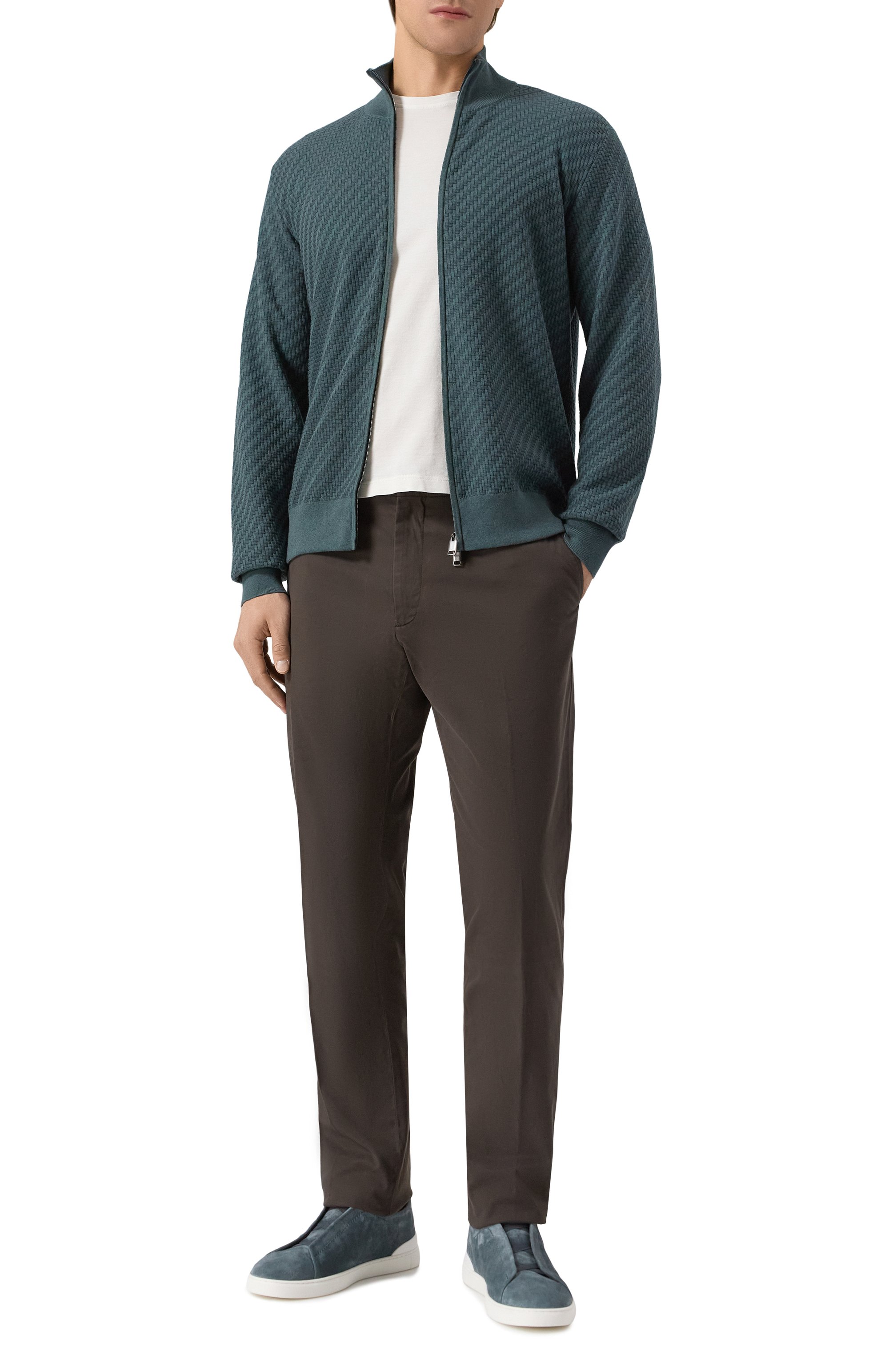 Кардиган из хлопка и шелка BRIONI, арт. UMT20L/PAK22, фото 2