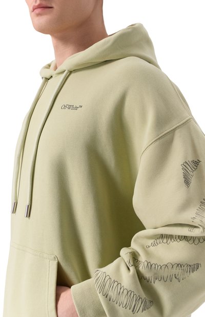 Хлопковое худи OFF-WHITE, арт. 0MBB085F25FLE00R, фото 5
