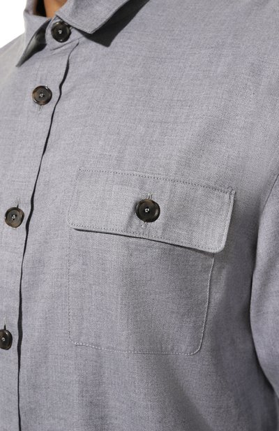 Рубашка VAN LAACK серого цвета по цене 33250 руб., арт. RET0-TFK/155045/3XL, фото 5 Рубашка VAN LAACK, арт. RET0-TFK/155045/3XL, фото 5