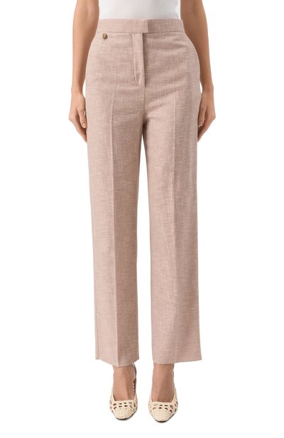 Брюки из шерсти и шелка AGNONA, арт. T70907/U1127, фото 3