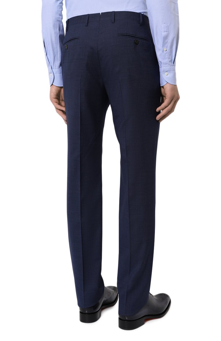 Мужской шерстяной костюм CORNELIANI темно-синего цвета, арт. 93X008-935002/9317536_1 | Фото 5 (Материал внешний: Шерсть; Рукава: Длинные; Костюмы М: Однобортный; Стили: Классический; Автоматизация состава: Проставлено; Автоматизация ТО: Проставлено)