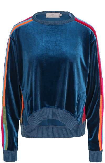 Женский бархатный пуловер с круглым вырезом PREEN BY THORNTON BREGAZZI, арт. 301 STRETCH VEL0UR/KNIT