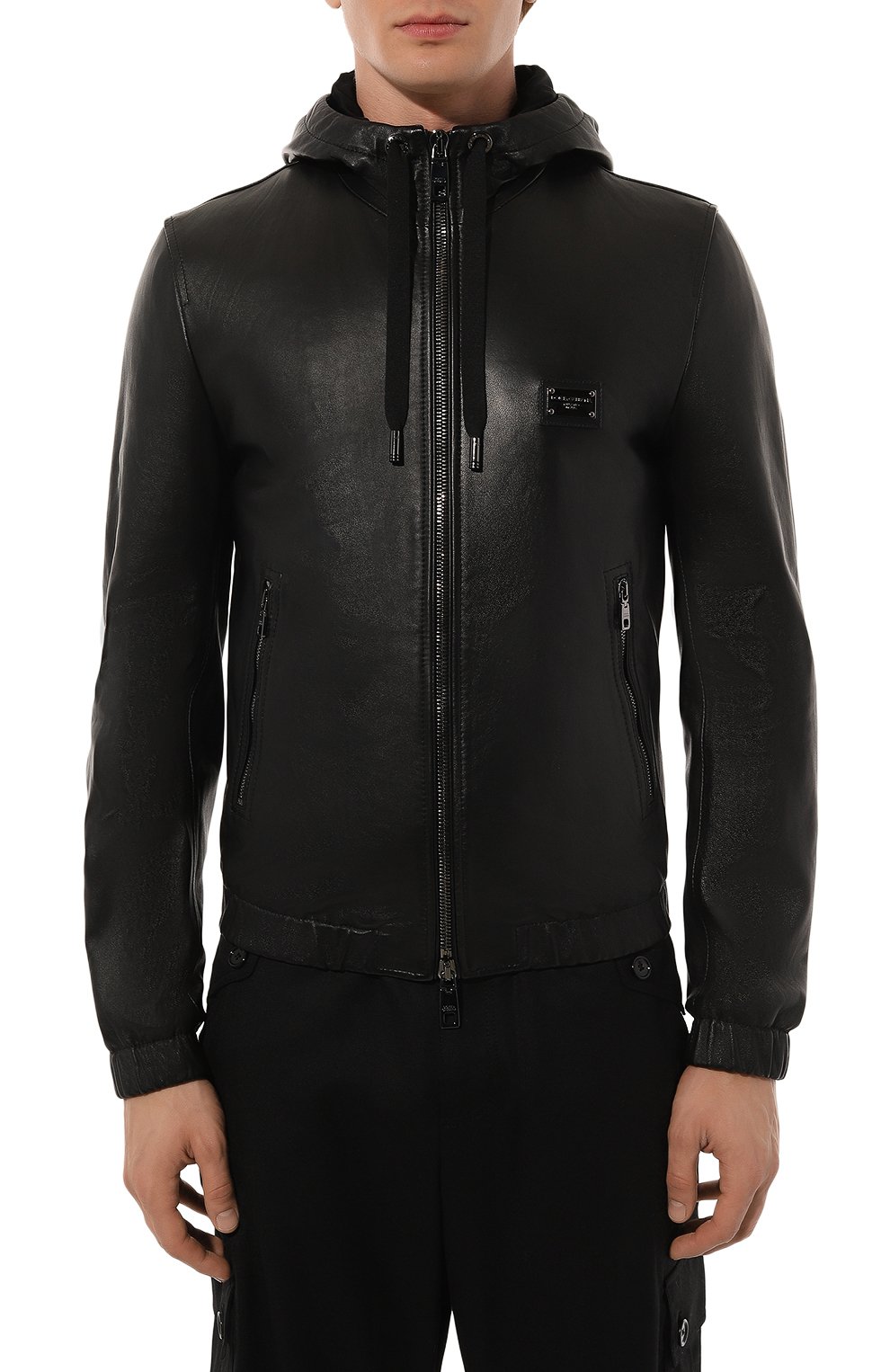 Кожаный бомбер DOLCE & GABBANA, арт. G9ZY6L/HULR0, фото 3