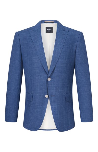 Мужской пиджак из шерсти и шелка BOSS, арт. 50562604