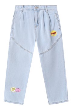 Детские джинсы KENZO голубого цвета, арт. K60998 | Фото 1 (Нос: Не проставлено; Материал сплава: Проставлено; Детали: Декор; Материал внешний: Хлопок; Ростовка одежда: 4 года | 104 см, 2 года | 92 см, 5 лет | 110 см, 12 лет | 152 см, 7 лет | 122 см, 9 лет | 134 см)