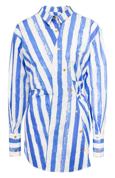 Женская хлопковая рубашка REJINA PYO, арт. C263/C0TT0N STRIPE PRINT