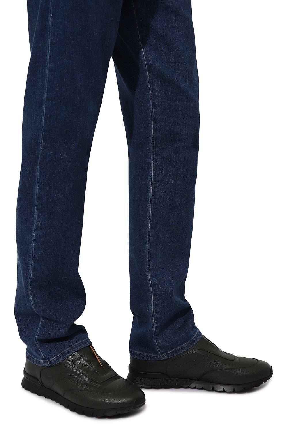 Кожаные кроссовки KITON, арт. USSA107N0109804, фото 3