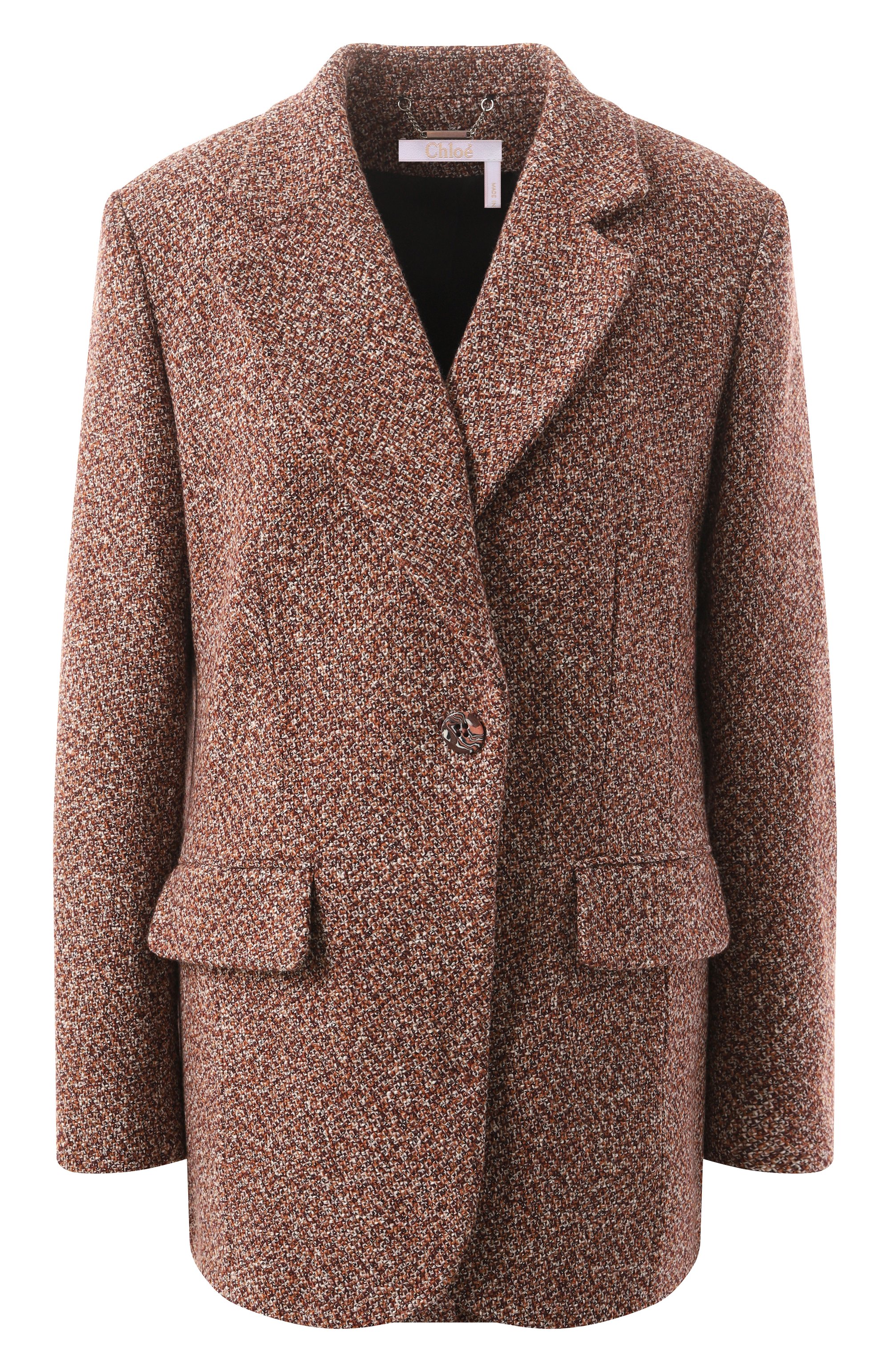 Жакет из шерсти и хлопка CHLOÉ, арт. CHC23AVE18179 9CB, фото 1