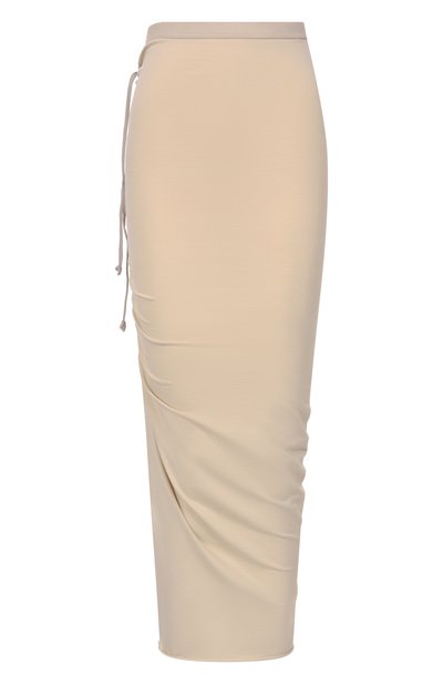 Женская хлопковая юбка RICK OWENS, арт. RP01F6339/JA