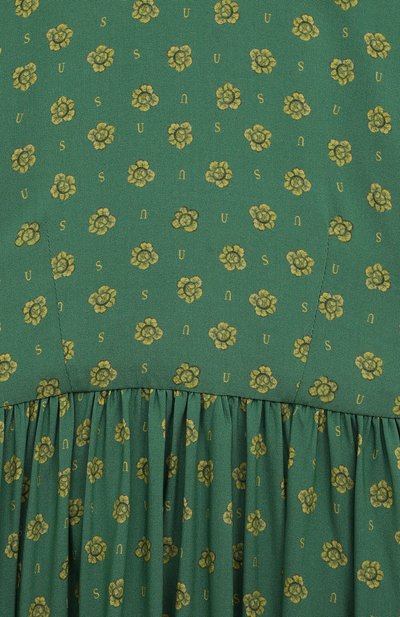 Платье из вискозы ULYANA SERGEENKO зеленого цвета по цене 60000 руб., арт. ABM010KD23P (0089Б23), фото 3 Платье из вискозы ULYANA SERGEENKO, арт. ABM010KD23P (0089Б23), фото 3