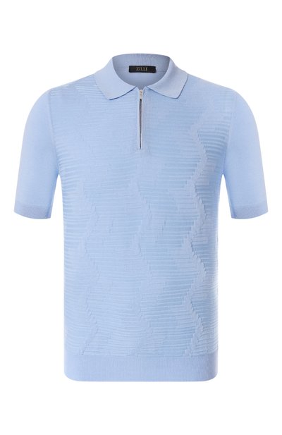 Мужская поло из шелка и хлопка ZILLI, арт. KZP002M0142VTNW00