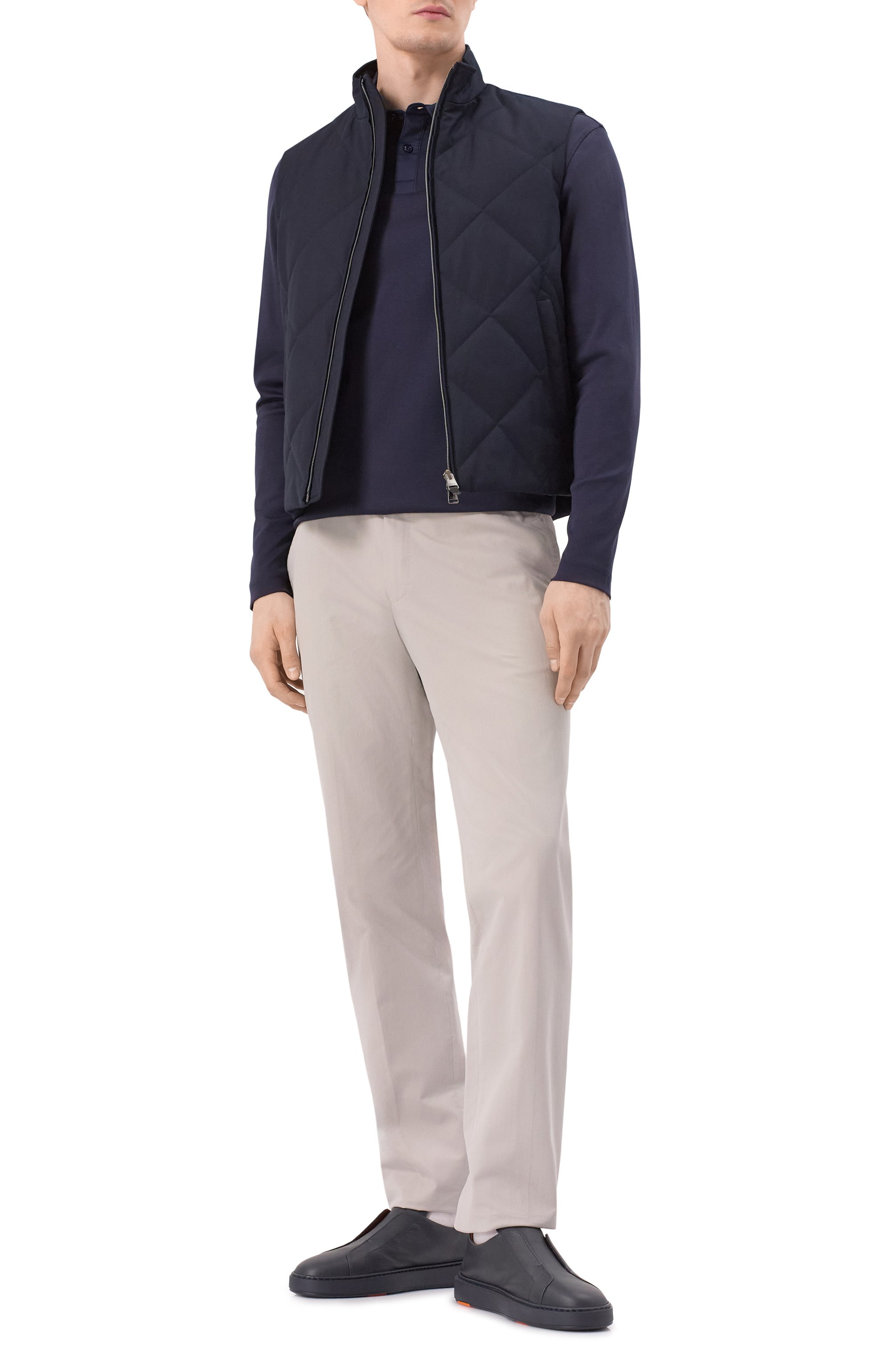 Кожаные кеды cleanic SANTONI, арт. MBCG219950CATLLD, фото 2