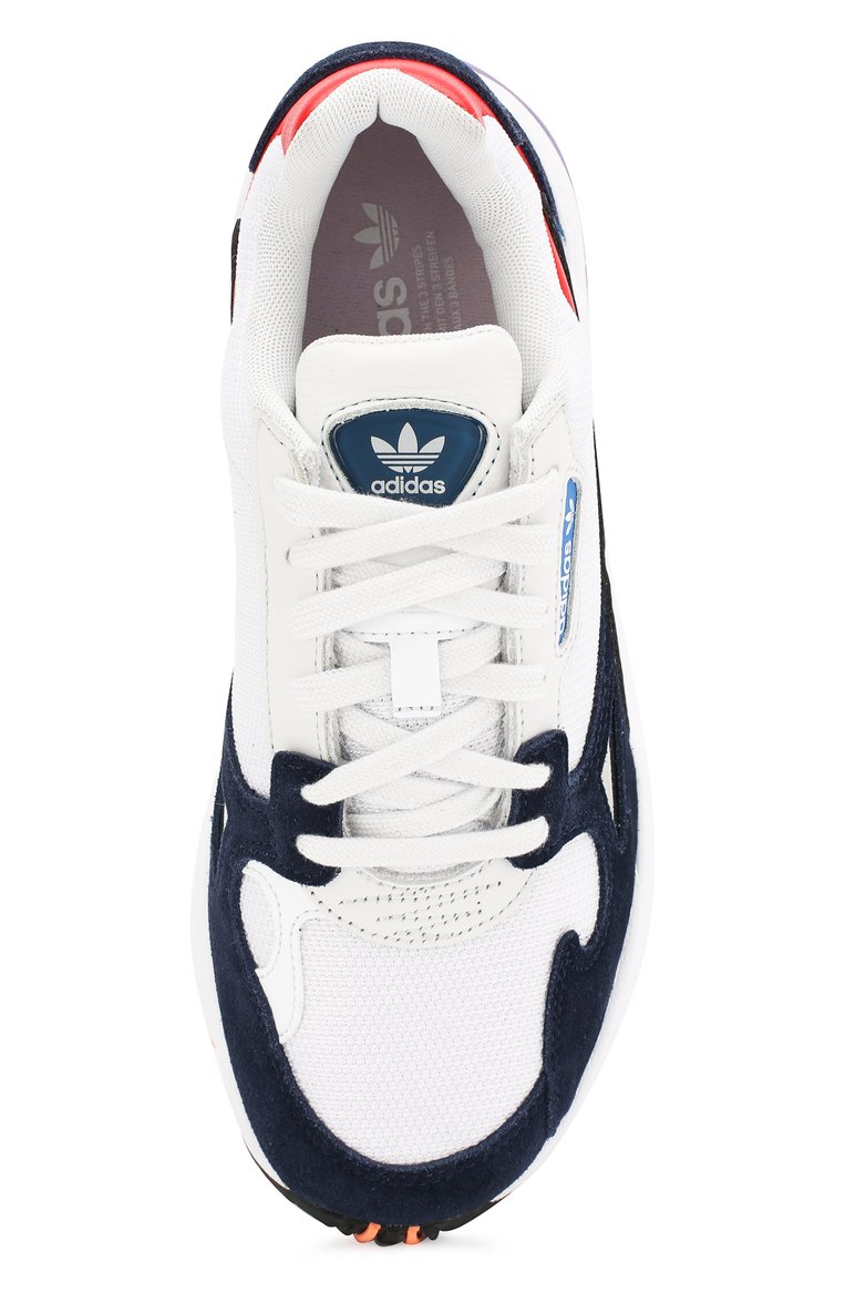 Adidas falcon navy and white on sale