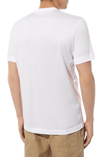 Хлопковая футболка KITON, арт. UMM047704, фото 4