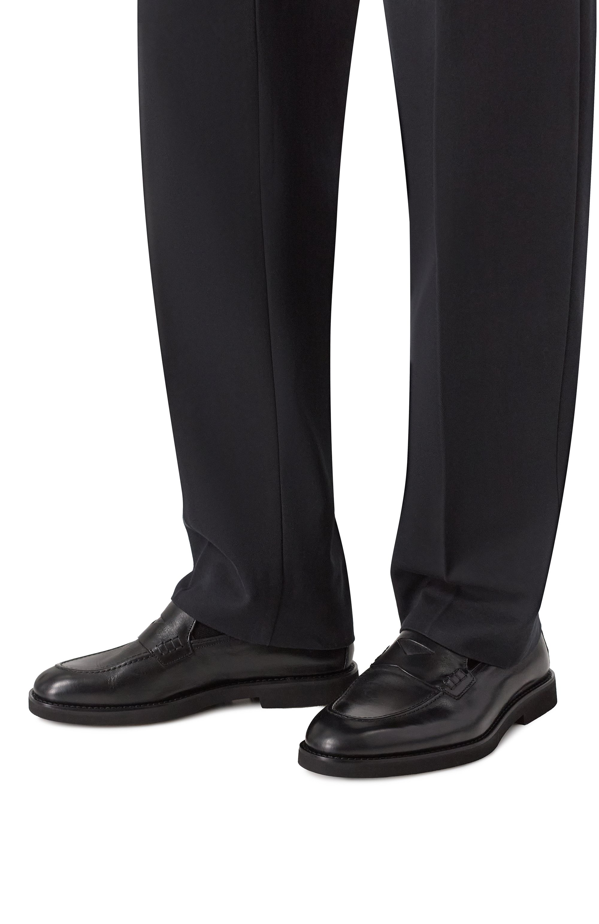 Кожаные пенни-лоферы DOUCAL'S, арт. DU3294SAL0UF188N, фото 3