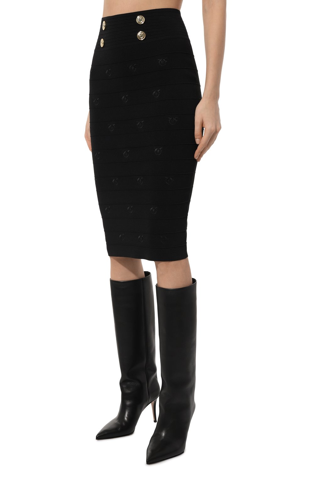 Юбка PINKO черного цвета по цене 28450 руб., арт. 102883-A1LK, фото 3 Юбка PINKO, арт. 102883-A1LK, фото 3