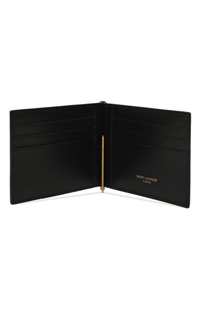 Кожаный зажим для купюр SAINT LAURENT, арт. 607738/02G0W, фото 3