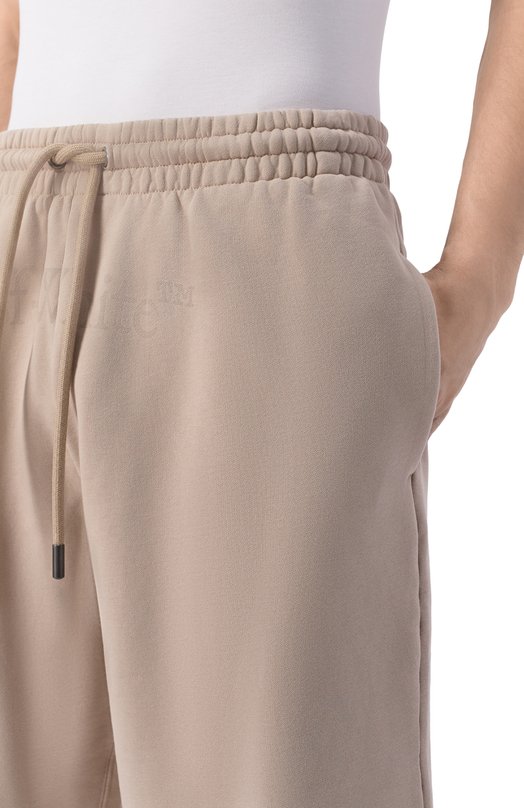 Хлопковые шорты Off-White 0MCI013S26FLE00C Бежевый  0MCI013S26FLE00C Фото 5
