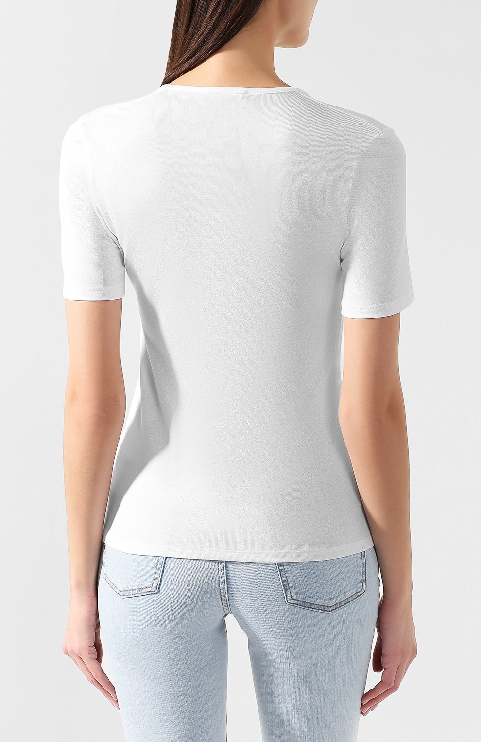 Футболка из хлопка и вискозы BALMAIN, арт. RF11412/J065, фото 4