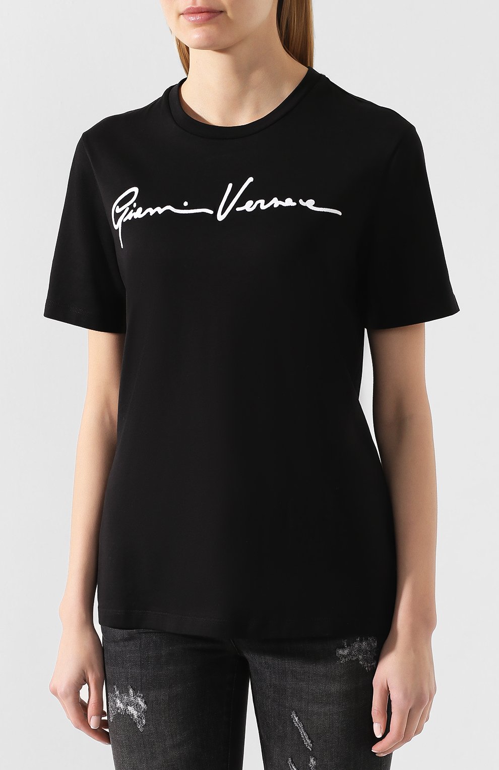 Хлопковая футболка VERSACE, арт. A85757/A228806, фото 3