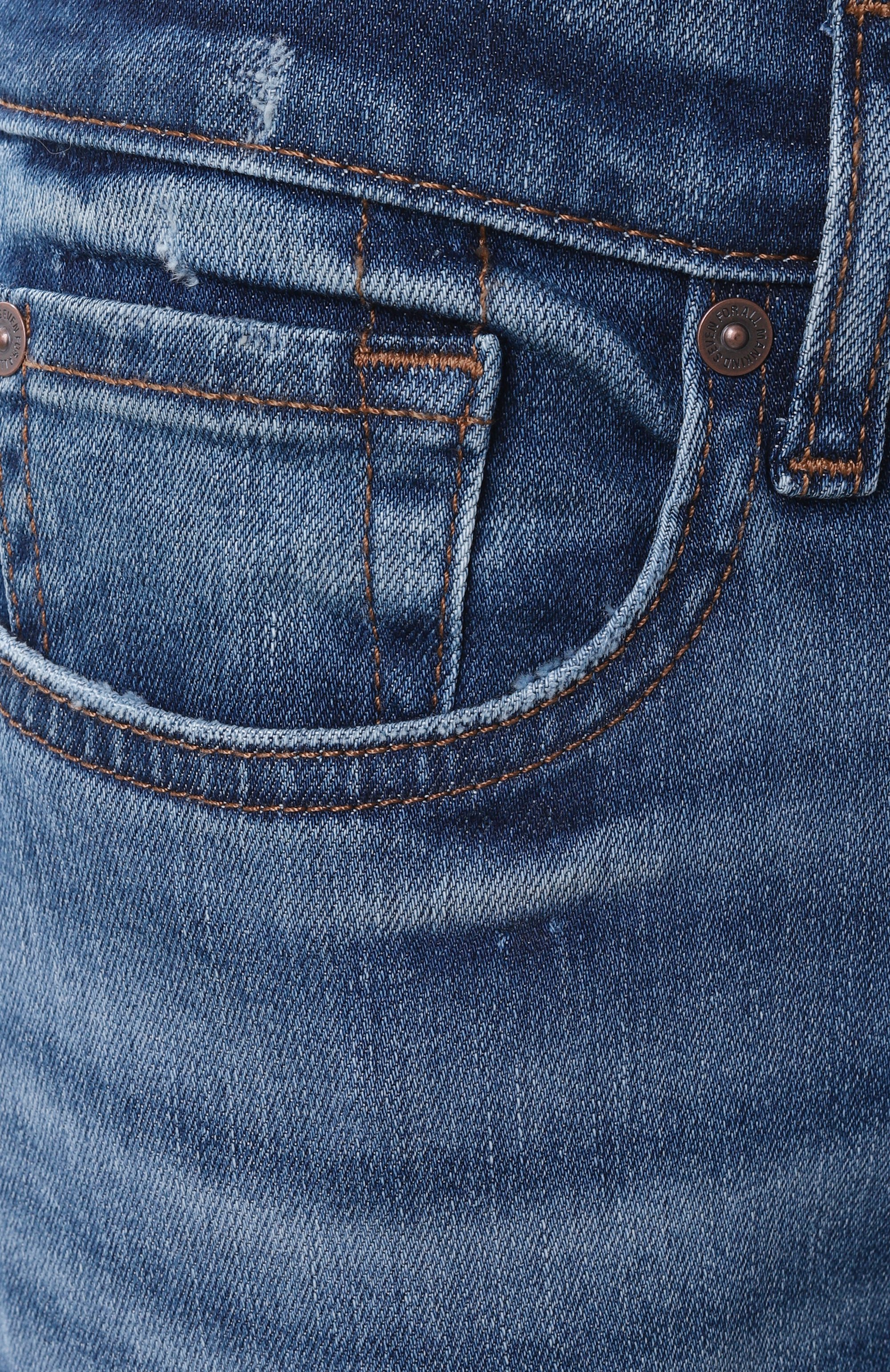 Джинсы 7 FOR ALL MANKIND синего цвета по цене 28850 руб., арт. JSDT44A0GV, фото 6 Джинсы 7 FOR ALL MANKIND, арт. JSDT44A0GV, фото 6