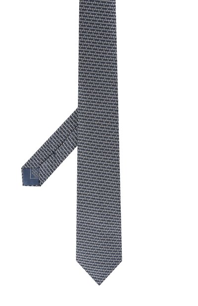 Шелковый галстук с узором BRIONI голубого цвета по цене 29950 руб., арт. 061D00/07494, фото 2 Шелковый галстук с узором BRIONI, арт. 061D00/07494, фото 2