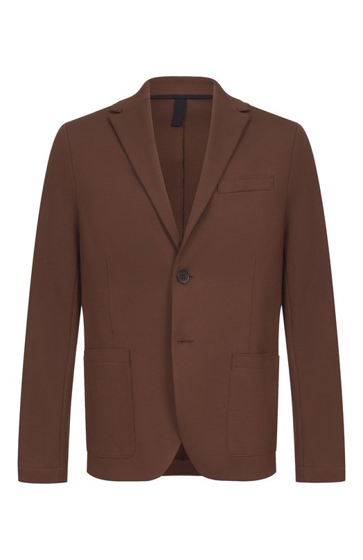 Хлопковый пиджак Harris Wharf London CL8P22PPQ/PPQ Коричневый CL8P22PPQ/PPQ