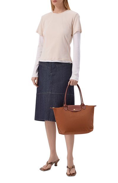 Сумка le pliage original medium LONGCHAMP коричневого цвета по цене 19950 руб., арт. L2605089/089, фото 3 Сумка le pliage original medium LONGCHAMP, арт. L2605089/089, фото 3