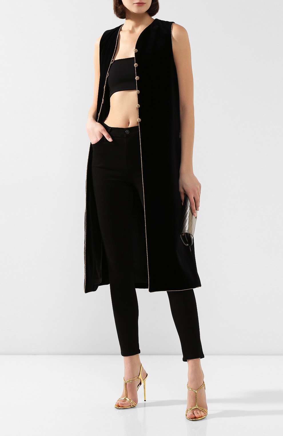 Хлопковый жилет SAINT LAURENT, арт. 600747/Y615W, фото 2