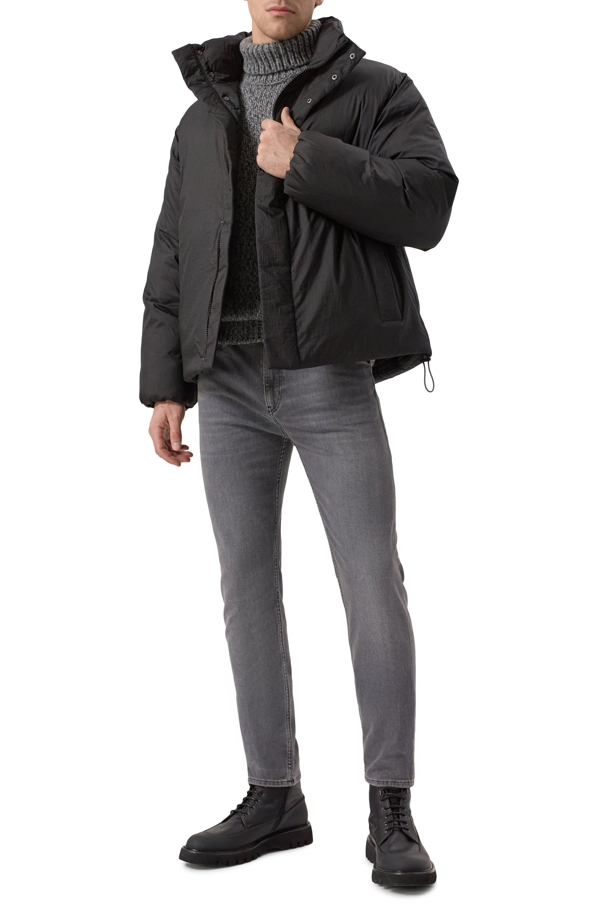 Пуховик HUGO черного цвета по цене 44800 руб., арт. 50530790, фото 2 Пуховик HUGO, арт. 50530790, фото 2