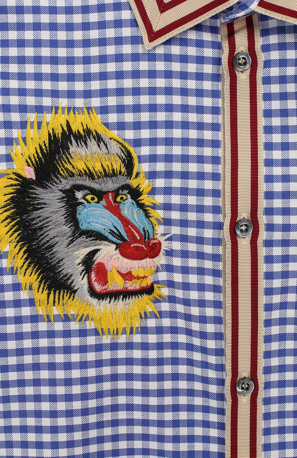 Хлопковая рубашка GUCCI, арт. 540729/XWABF, фото 3