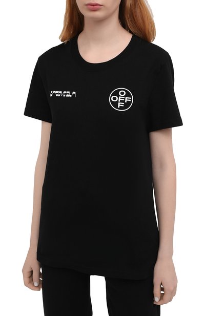 Хлопковая футболка OFF-WHITE, арт. 0WAA049R21JER008, фото 3